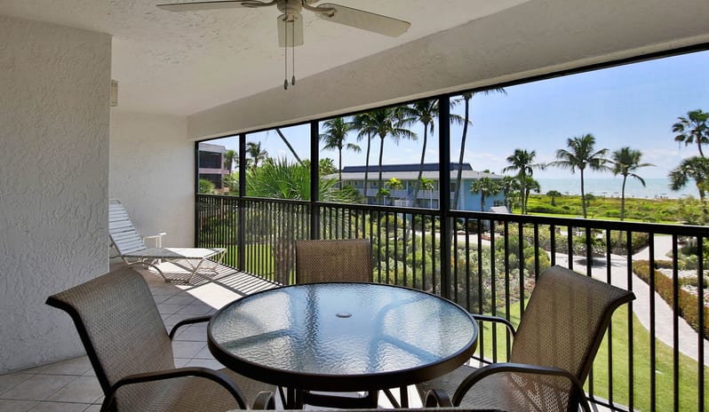 Sanibel Inn - Condo Gulf View Balcony